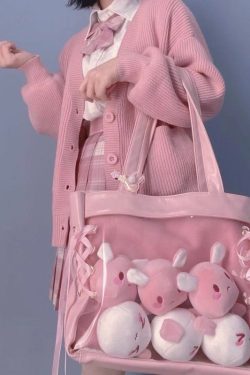 Ita Bag Layer Ribbon Deco Tote Bag Large