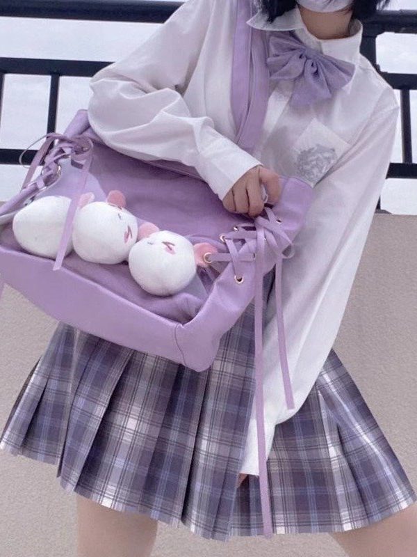 Ita Bag Layer Ribbon Deco Tote Bag Large