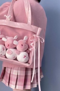 Ita Bag Layer Ribbon Deco Tote Bag Large