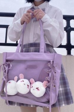 Ita Bag Layer Ribbon Deco Tote Bag Large