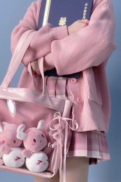 Ita Bag Layer Ribbon Deco Tote Bag Large