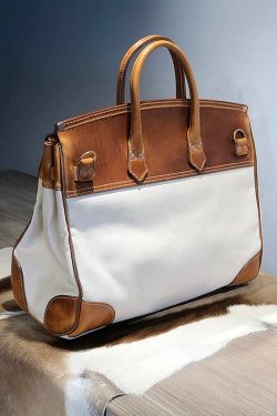 Italian Army Green Calf Leather Patchwork Tote Handbag