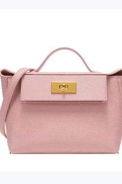 Italian Brown Calf Leather Durable Tote Handbag