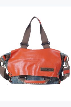 Italian Large Capacity Print Versatile Satchel Bag Handbag