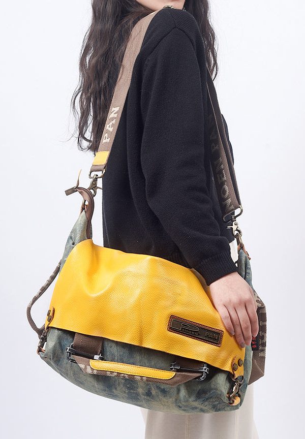 Italian Large Capacity Print Versatile Satchel Bag Handbag