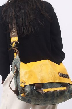 Italian Large Capacity Print Versatile Satchel Bag Handbag