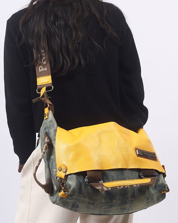 Italian Large Capacity Print Versatile Satchel Bag Handbag