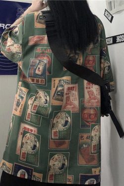 Japanese Figure Print Shirt