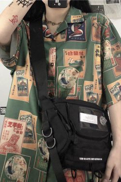 Japanese Figure Print Shirt