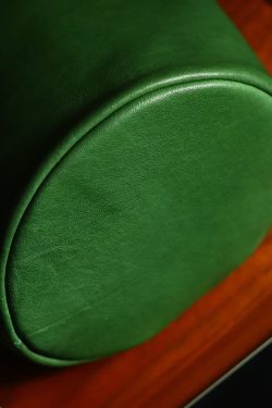 Japanese Style Green Calf Leather Bucket Bag