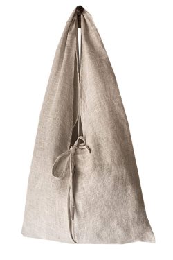 Japanese Style Linen Large Capacity Lace Up Shoulder Bag