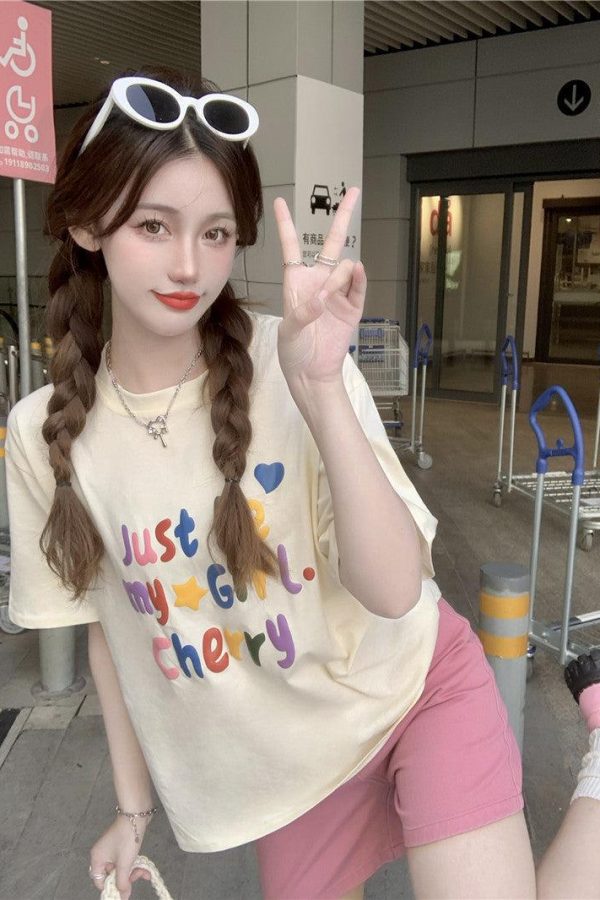 Just Be My Girl Cherry Tee