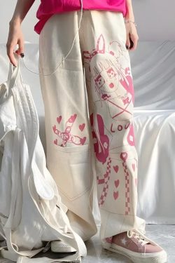 Kawaii Anime Girl Printed Pants