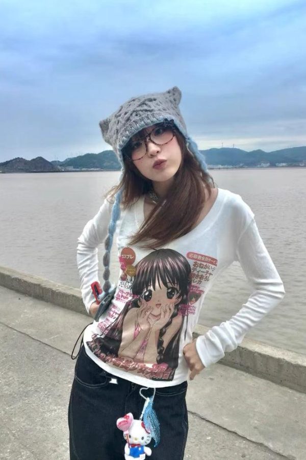Kawaii Anime Girl Top