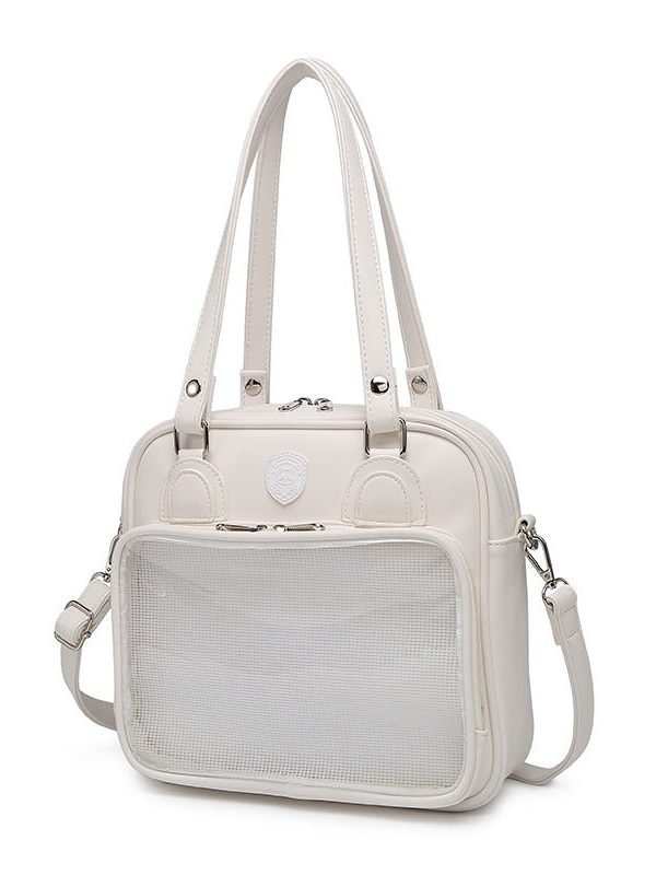 Kawaii Bear, Rabbit, Cat Square Student Ita Bag