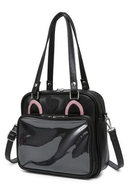 Kawaii Bear, Rabbit, Cat Square Student Ita Bag