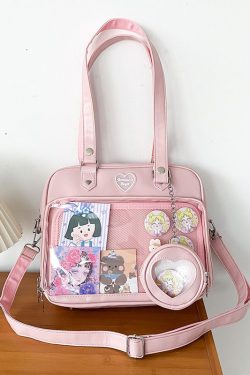 Kawaii Candy Color Ita JK Lolita PU Crossbody Shoulder Bag