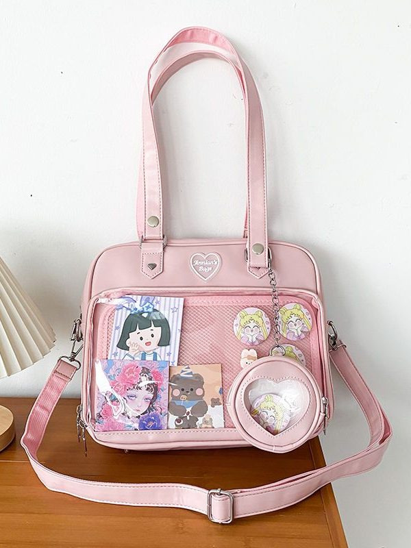 Kawaii Candy Color Ita JK Lolita PU Crossbody Shoulder Bag