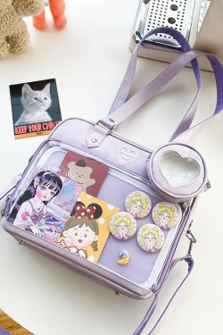 Kawaii Candy Color Ita JK Lolita PU Crossbody Shoulder Bag