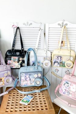 Kawaii Candy Color Ita JK Lolita PU Crossbody Shoulder Bag