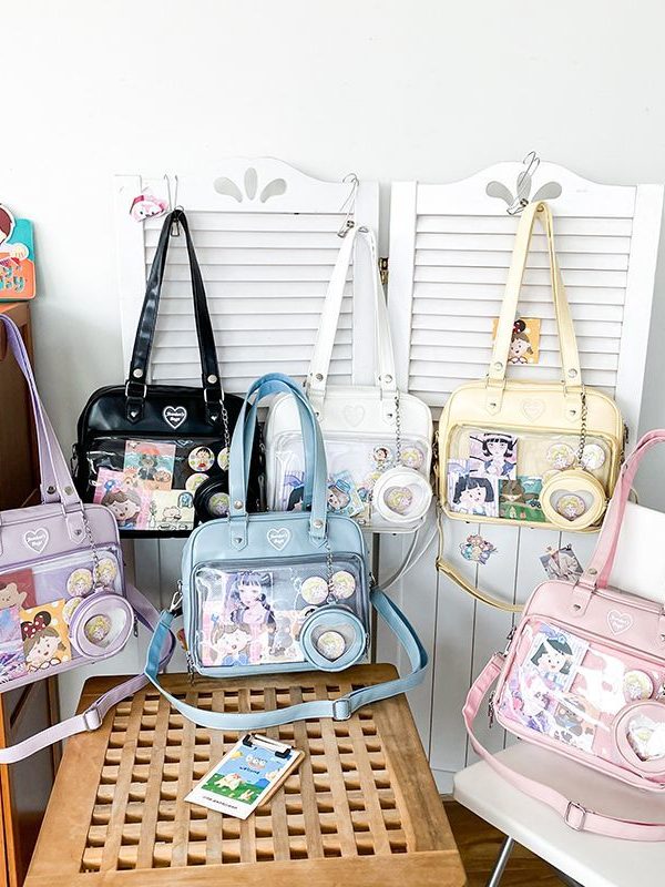 Kawaii Candy Color Ita JK Lolita PU Crossbody Shoulder Bag