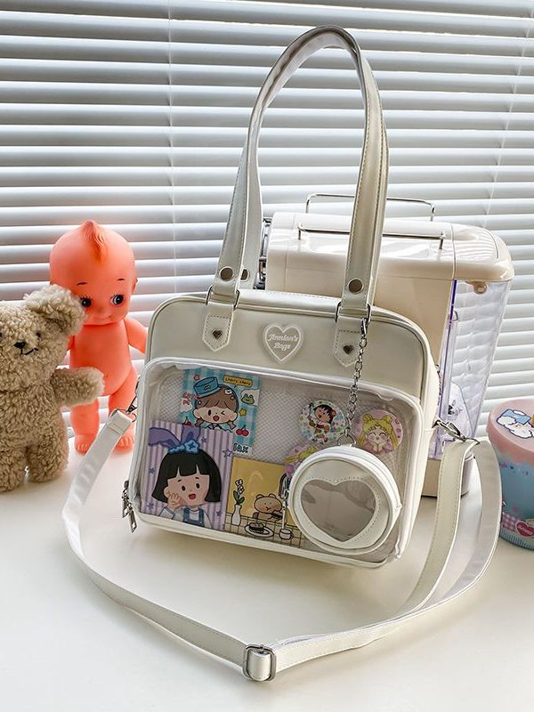 Kawaii Candy Color Ita JK Lolita PU Crossbody Shoulder Bag