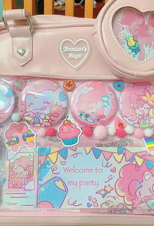 Kawaii Candy Color Ita JK Lolita PU Crossbody Shoulder Bag