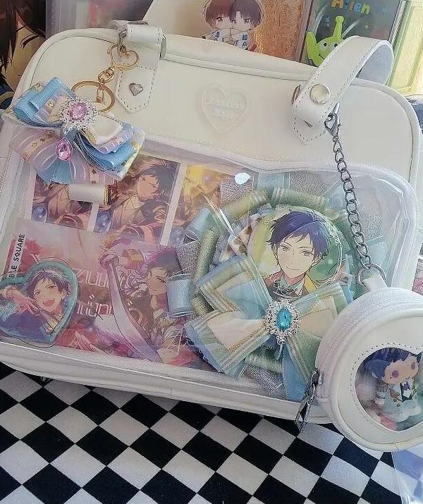 Kawaii Candy Color Ita JK Lolita PU Crossbody Shoulder Bag