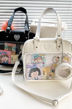 Kawaii Candy Color Ita JK Lolita PU Crossbody Shoulder Bag