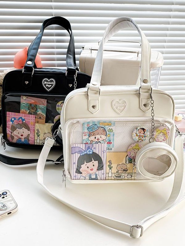 Kawaii Candy Color Ita JK Lolita PU Crossbody Shoulder Bag