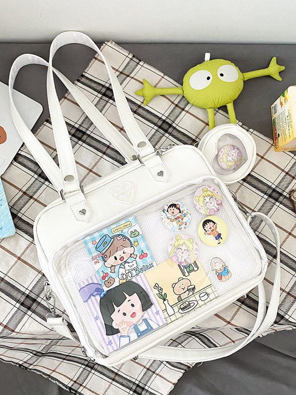 Kawaii Candy Color Ita JK Lolita PU Crossbody Shoulder Bag