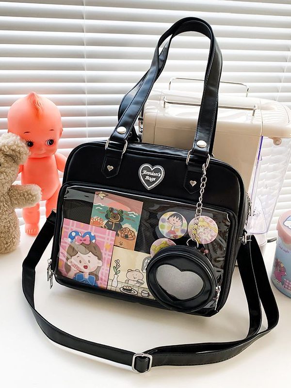 Kawaii Candy Color Ita JK Lolita PU Crossbody Shoulder Bag