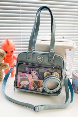 Kawaii Candy Color Ita JK Lolita PU Crossbody Shoulder Bag