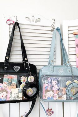 Kawaii Candy Color Ita JK Lolita PU Crossbody Shoulder Bag