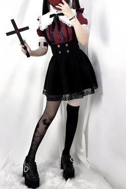 Kawaii Goth Collar Shirt