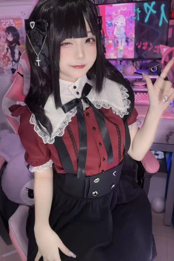 Kawaii Goth Collar Shirt