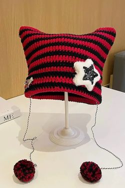 Kawaii Knitted Cat Ear Beanie