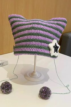 Kawaii Knitted Cat Ear Beanie