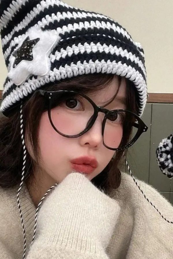 Kawaii Knitted Cat Ear Beanie