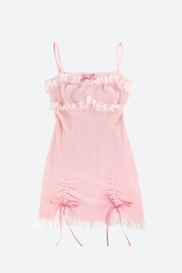 Kawaii Mini Dress & Crop Cardigan Two Piece Set