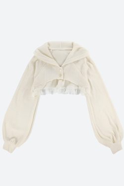 Kawaii Mini Dress & Crop Cardigan Two Piece Set