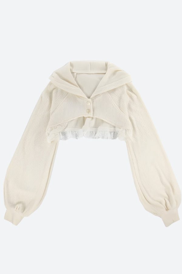 Kawaii Mini Dress & Crop Cardigan Two Piece Set