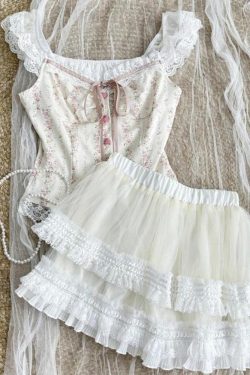 Kawaii Top & Mini Skirt Two Piece Set