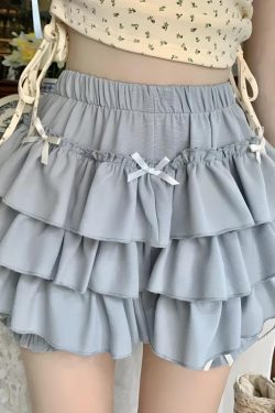 Kawaii Top & Ruffled Mini Skirt Two Piece Set