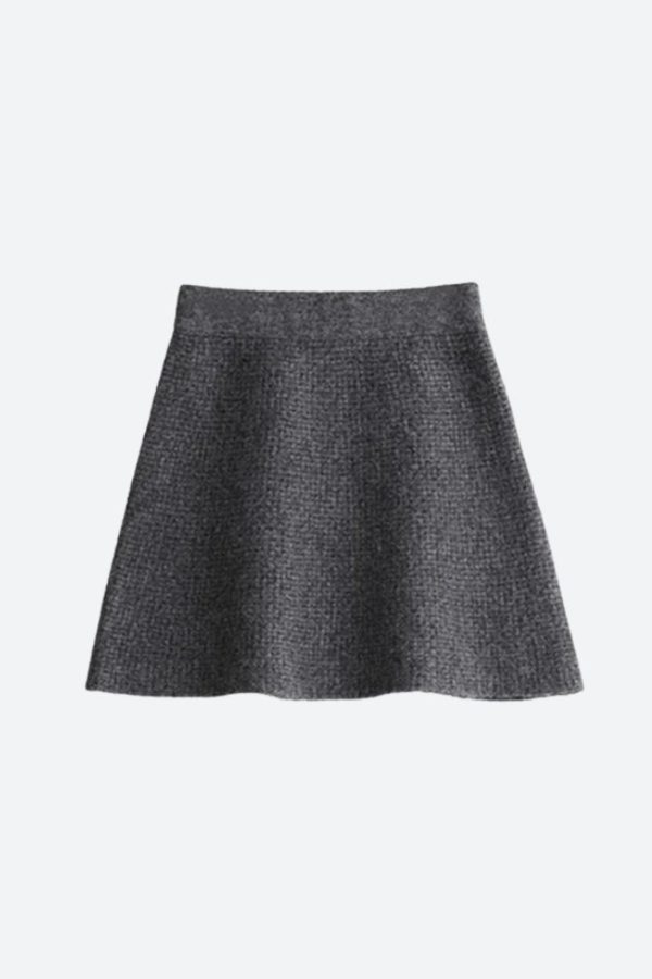 Knitted Button-Up Cardigan & Mini Skirt Two Piece Set