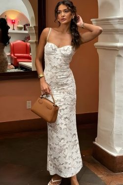 Lace Bodycon Midi Dress