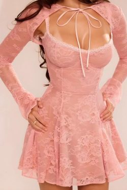 Lace Bolero Mini Dress