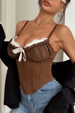Lace Bow Corset Top