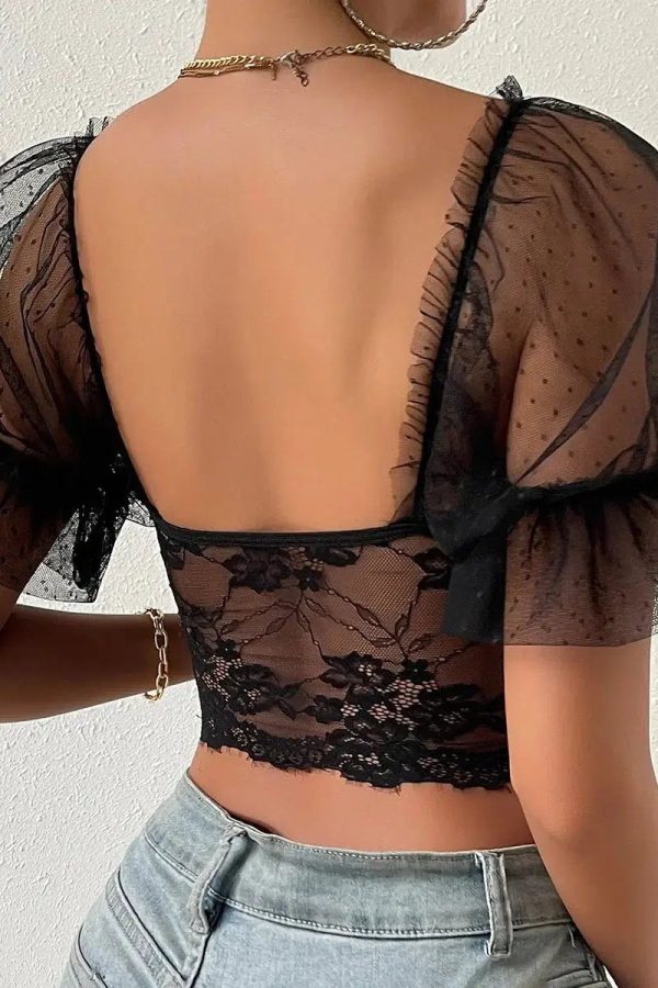 Lace Bustier Top
