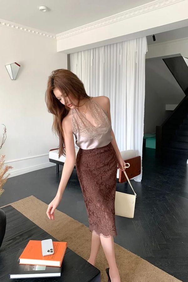 Lace Midi Skirt